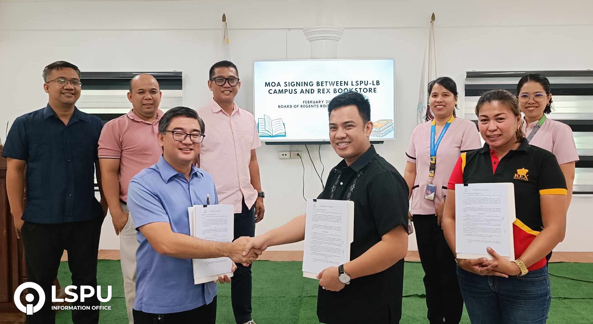 LSPU-LBC, Rex Bookstore ink partnership for quality educational resources